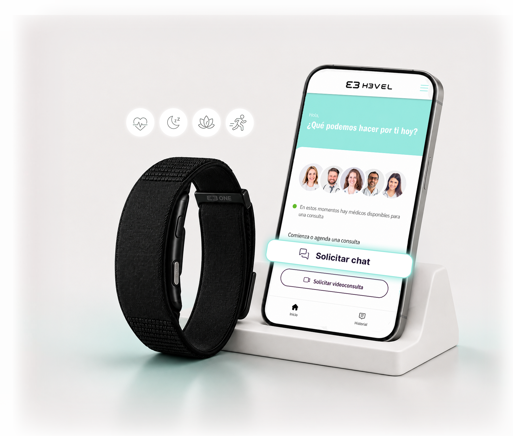 H3VEL ONE junto a la app de H3VEL Health